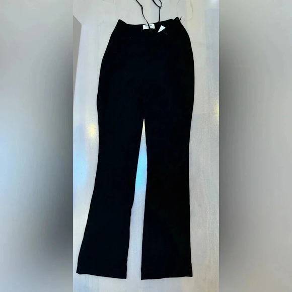 HOUSE OF CB 'Layla' Black V-Front Trousers NWOT Size Small $135.00 MSRP - Picture 6 of 7